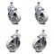 Service Caster Semi Steel Swivel TS Caster w/Roller Bearing-5" Wheel&12MM Stems-2 w/Brake, 4PK SCC-TS20S515-SSR-M1215-2-TLB-2 - alternate 5